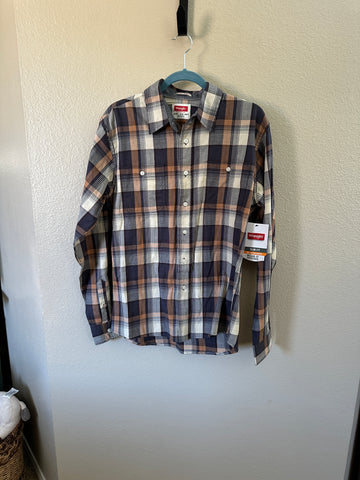 Wrangler Mens Plaid Shirt-NWT