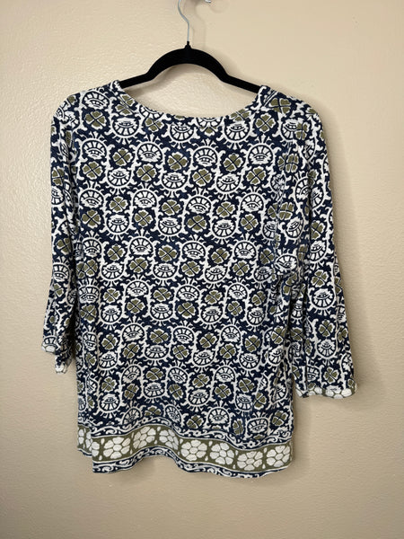 Lucky Brand Women's Blue Blouse Size 1X