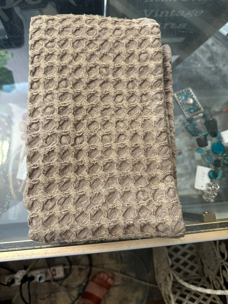 Oversized Stonewashed Cotton Waffle Weave Tea Towel*