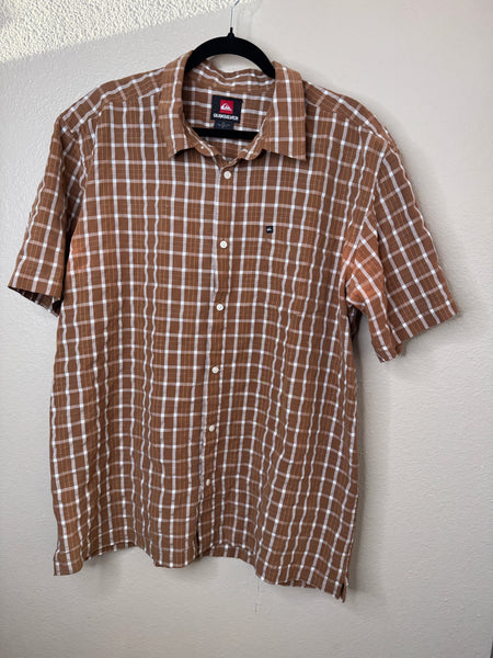 Quiksilver Men's Brown Shirt Size XL