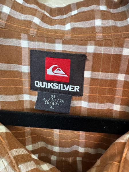 Quiksilver Men's Brown Shirt Size XL