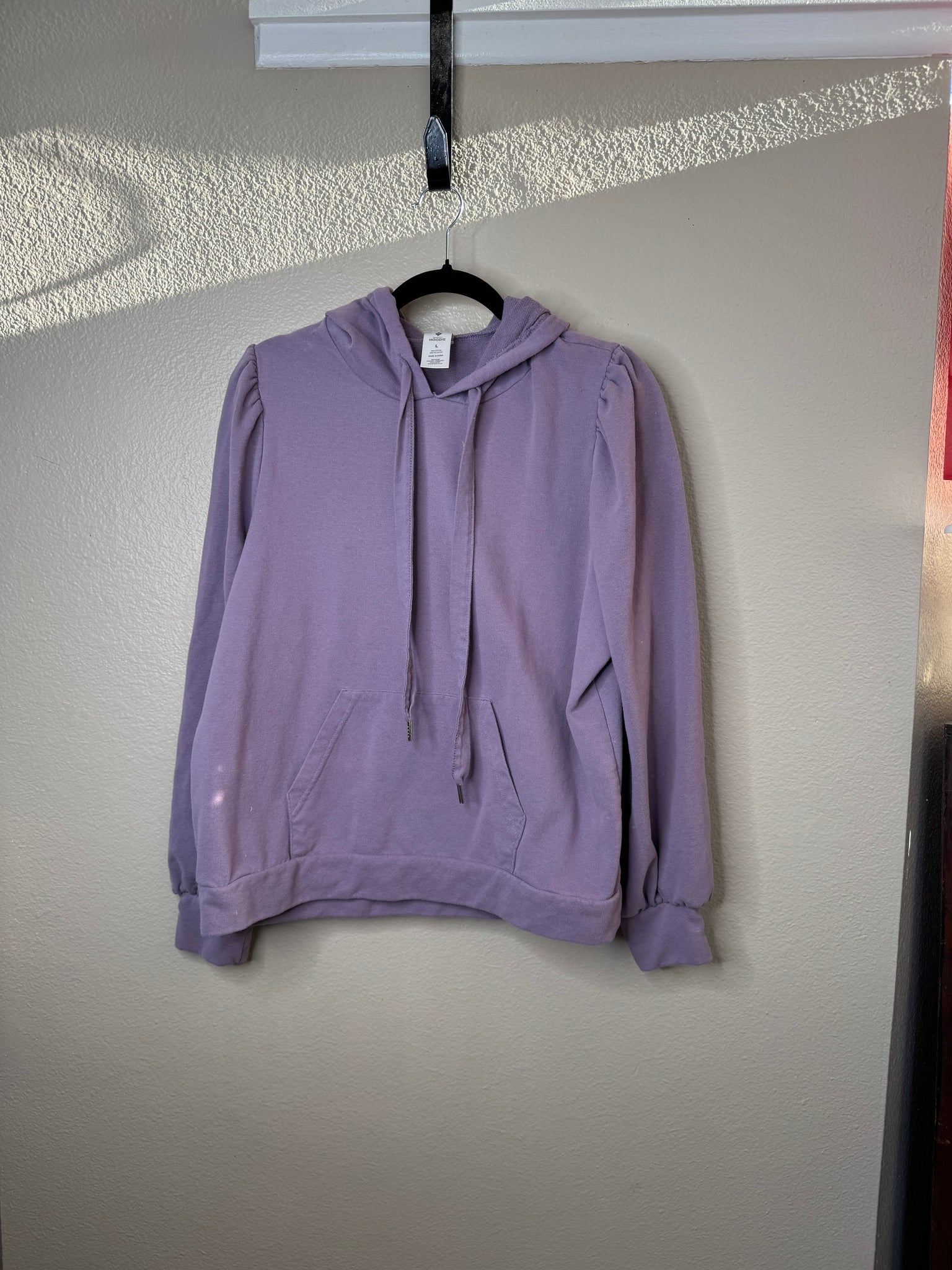 Fashion Hoodie Women's Purple Hoodie Size L