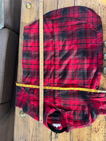 Hippie Rose Women's Red Plaid Shirt Size L