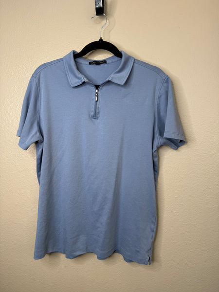 Robert Barakett Men's Blue Polo Size L