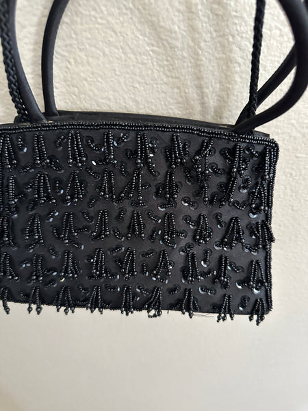 Bijoux Terner Black Beaded Purse