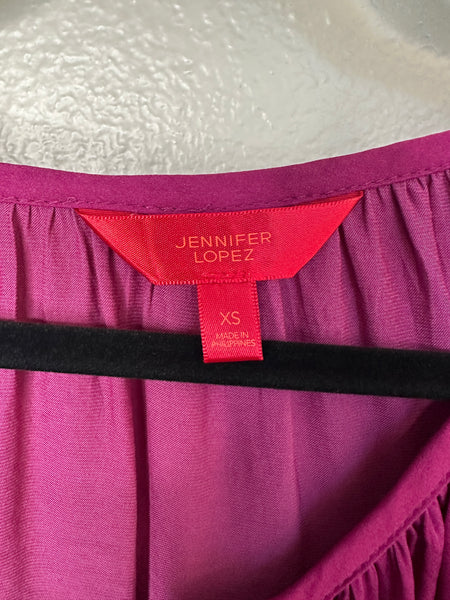 Jennifer Lopez Women's Pink Blouse Size X-Small