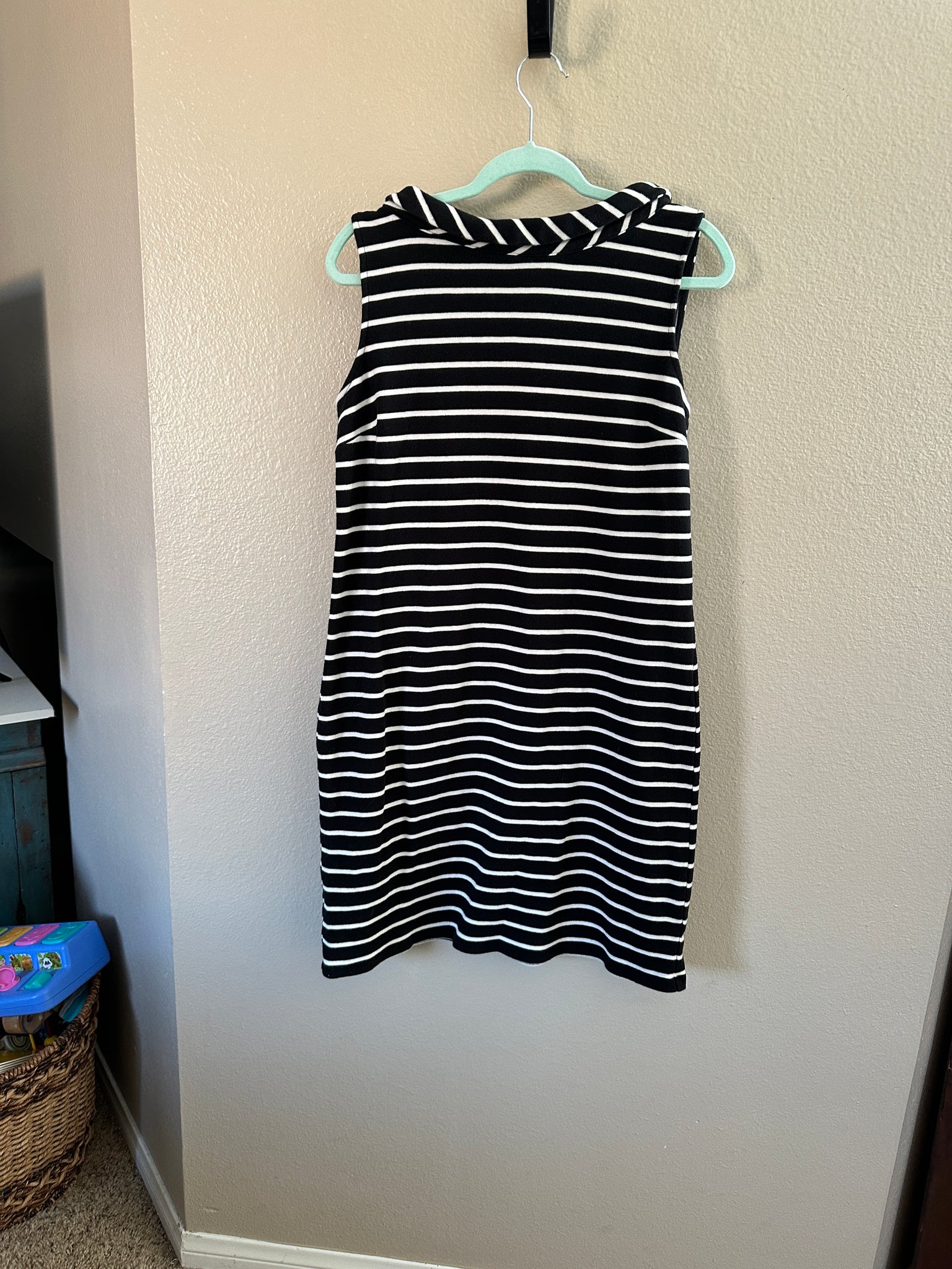 Talbots Black and White Dress