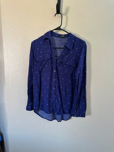 Milk & Honey Blue Blouse