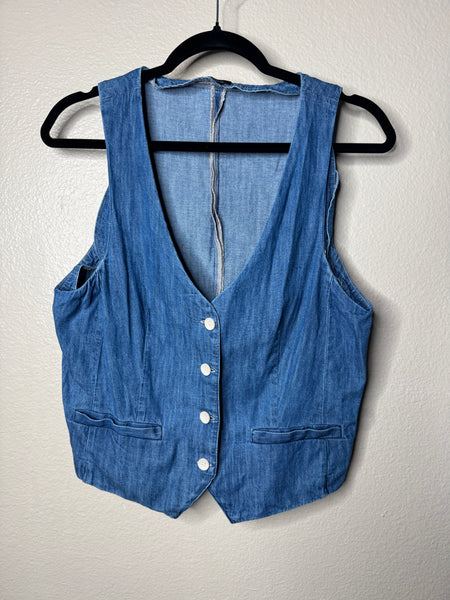 Express Women's Denim Vest Size M