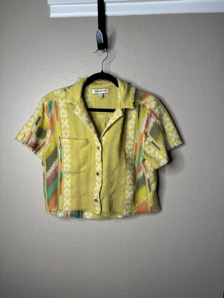 Urban Outfitters Women's Yellow Blouse 