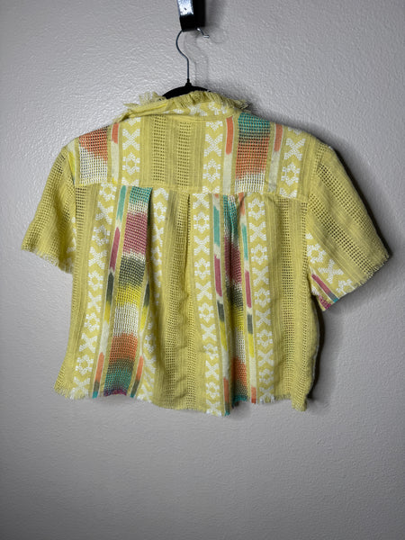 Urban Outfitters Women's Yellow Blouse Size S