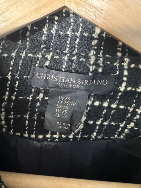 Christian Siriano Women's Black Jacket Size XS