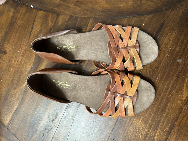 Natural Soul Brown Sandals