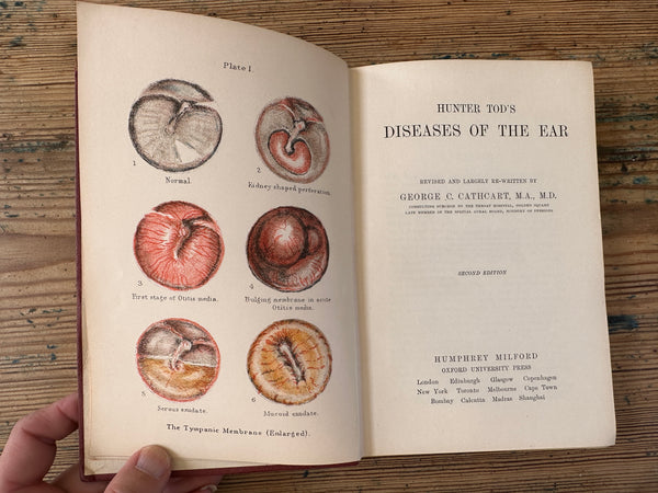 1926 Hunter Tods Diseases of the Ear title page