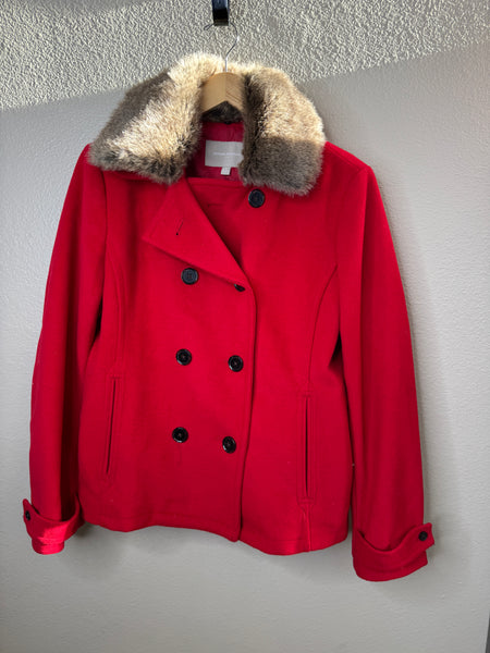 Banana Republic Women's Red Coat Size L