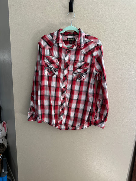 Helix Western Style Plaid Shirt