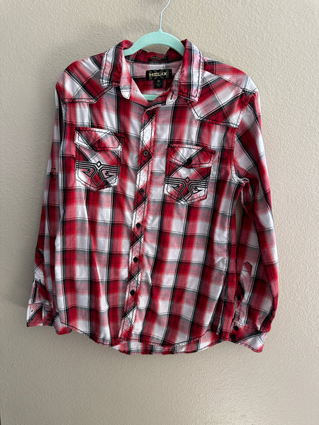 Helix Western Style Plaid Shirt