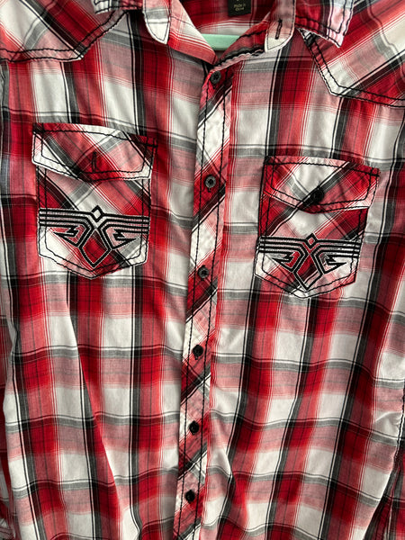 Helix Western Style Plaid Shirt