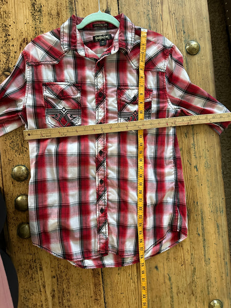 Helix Western Style Plaid Shirt