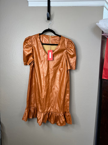 NWT-New Collection Women's Gold/Orange Dress