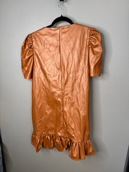 NWT-New Collection Women's Gold/Orange Dress Size M