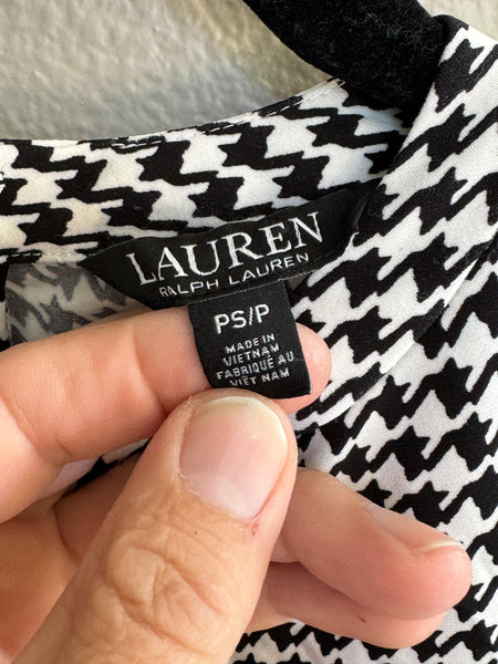 Lauren Ralph Lauren Houndstooth Twist Blouse