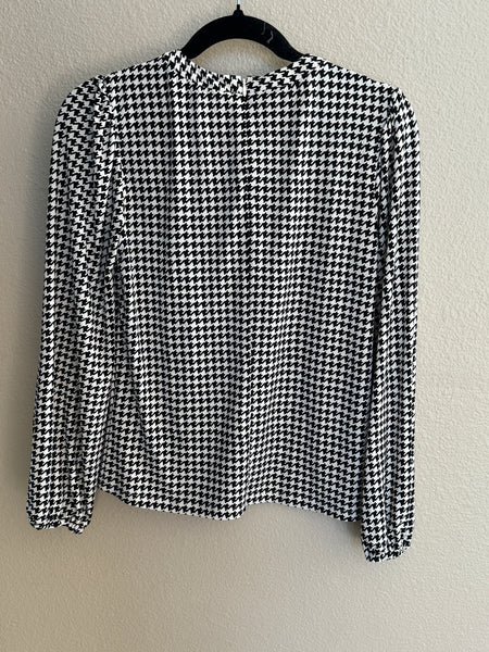 Lauren Ralph Lauren Houndstooth Twist Blouse