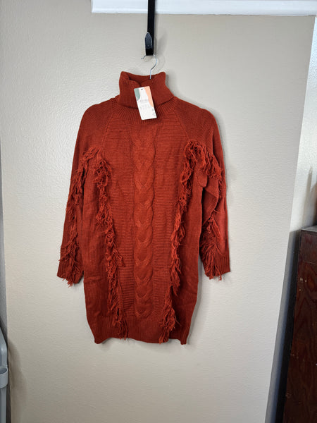 NWT-BTFBM Women's Rust Sweater Dress Size M