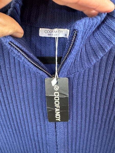 NWT-Coofandy Women's Blue Sweater Size M