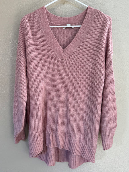 American Eagle Pink Long Sweater