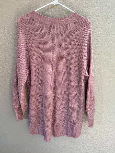 American Eagle Pink Long Sweater