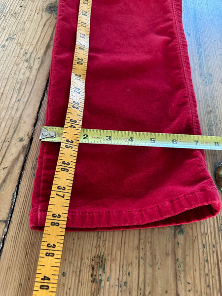 Dana Buchman Red Velour Pants