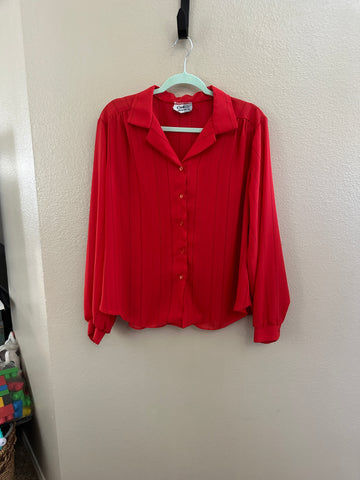 Vintage California Connection Red Blouse