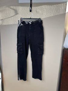 Caravera Los Angeles Women's Black/Gray Cargo Jeans