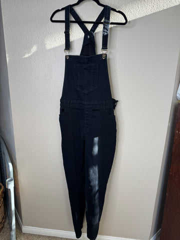 Ling Collection Women's Black Overalls