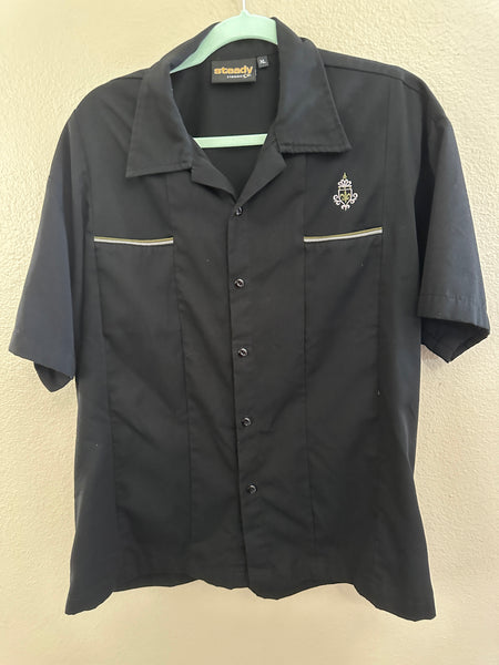 Steady Men's Black Bowling Shirt