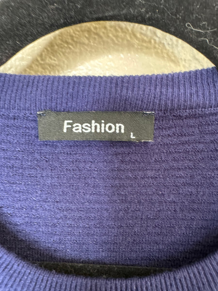 Fashion Women's Blue Sweater Size L