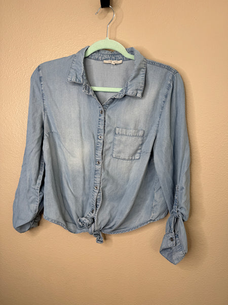 Love Tree Women's Blue Blouse Size L