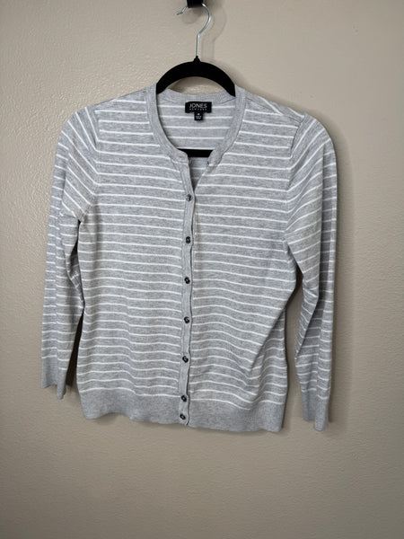 Jones New York Women's Gray Cardigan Size M