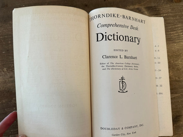 1951 Thorndike Barnhart Dictionary title page