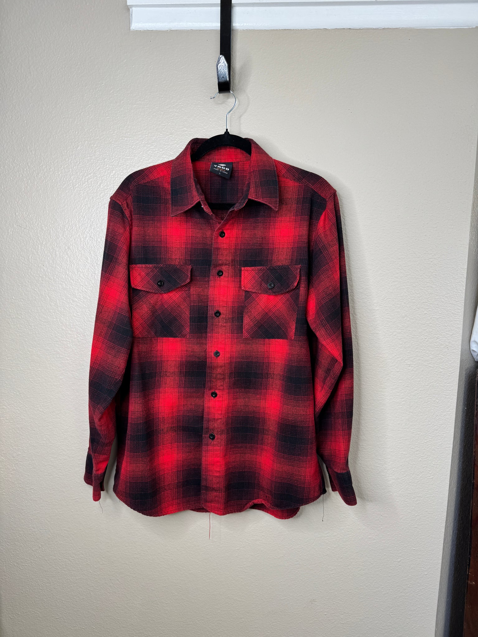 Yago Men's Red/Black Shirt