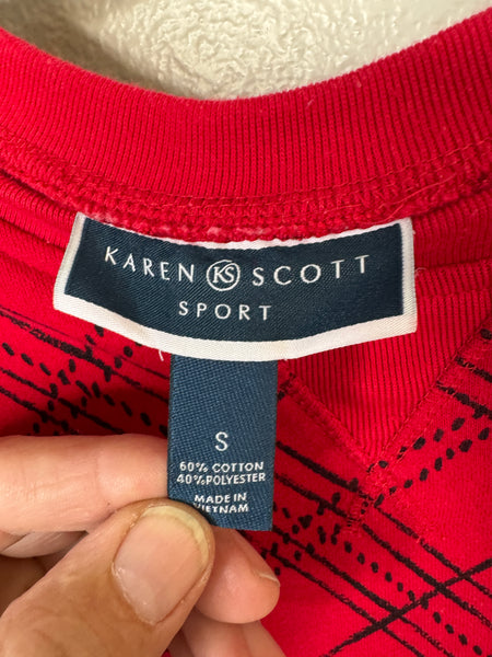 Karen Scott Sport Women's Red Sweatshirt Size S