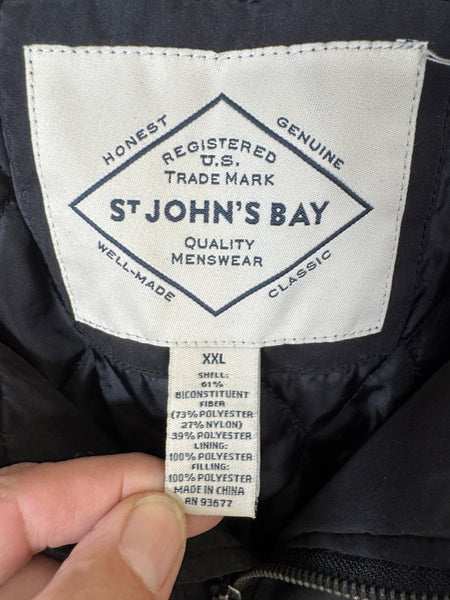 St Johns Bay Men's Black Jacket Size XXL