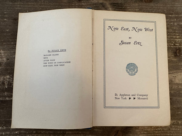 1927 Now East, Now West title page