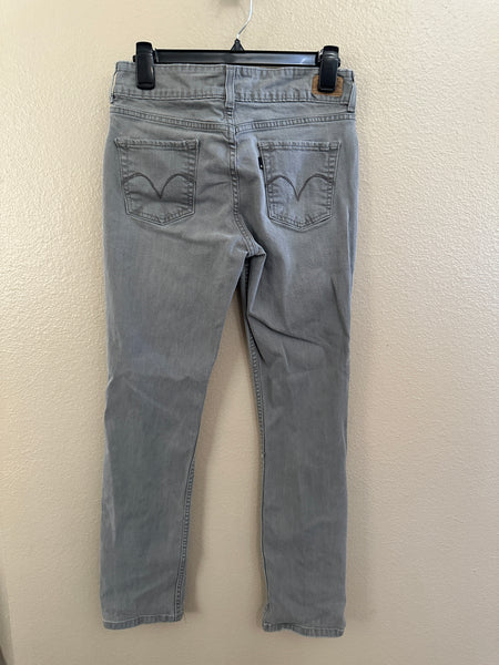 Levis 526 Slender Straight Gray Jeans