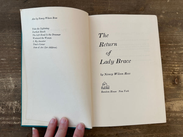 1957 The Return of Lady Brace title page