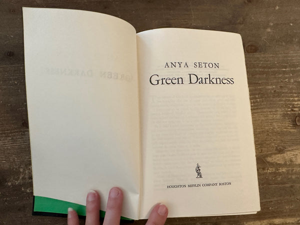 1972 Green Darkness title page