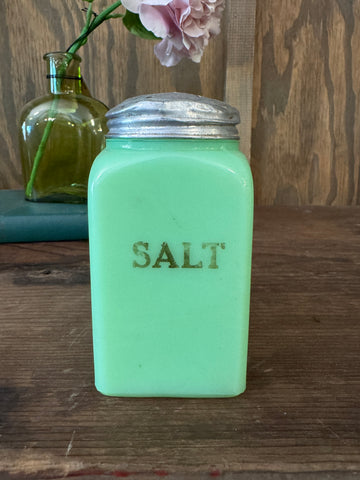 Vintage Jadeite Salt Shaker Jeannette McKee