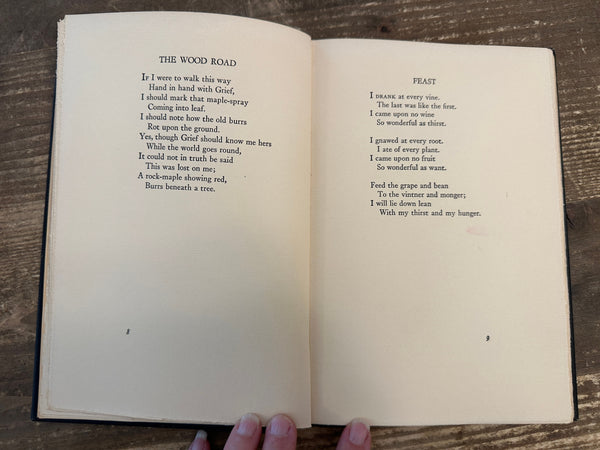 1923 the Harp-Weaver and Other Poems pages 8-9