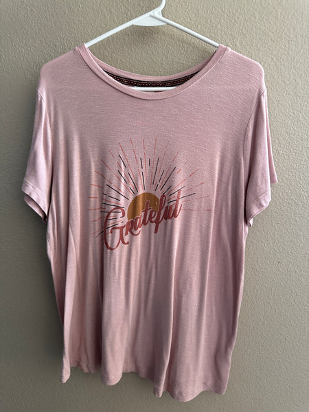 Knox Rose Pink Grateful T-Shirt